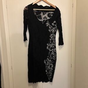 OLVI'S Elegant Black Lace Dress